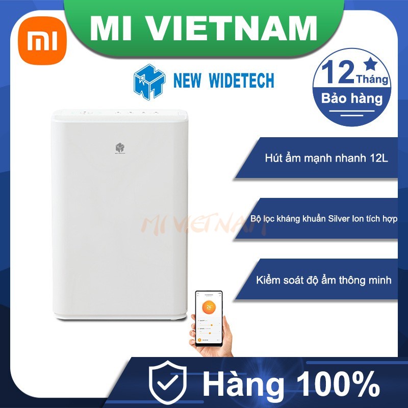 Máy hút ẩm thông minh Xiaomi NEW WIDETECH 12L Air Dehumidifier BH 12 Tháng