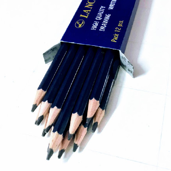 Bút Chì 6B LANCER - 1 hộp 12 cây