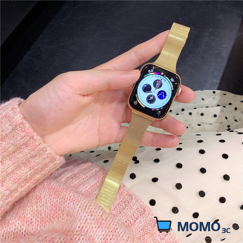 Dây đeo đồng hồ milanese bằng thép không gỉ cho Smart Watch Series 1 2 3 42mm 38mm Iwatch 4 5 Se 6 40mm 44mm