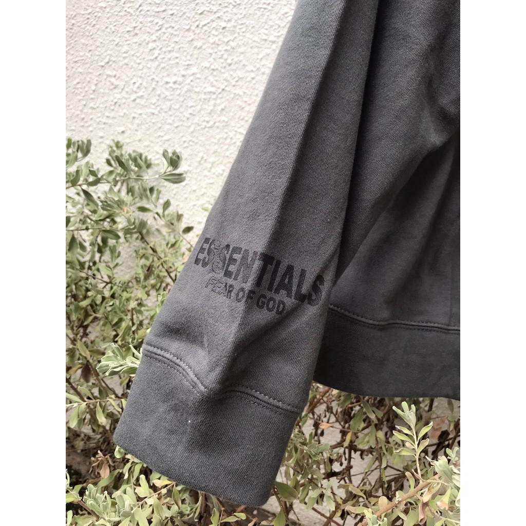 ÁO HOODIE ZIP DÂY KÉO ESSENTIALS CHẤT NỈ COTTON DÀY DẶN PHONG CÁCH HÀN QUỐC