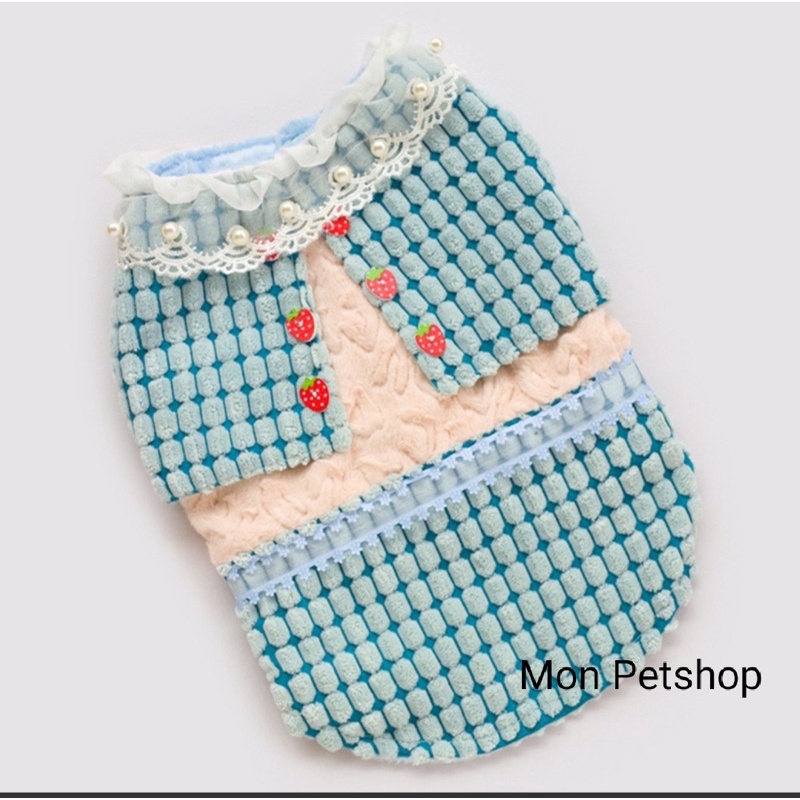 [Săn sale] Váy nỉ nhung cho chó mèo