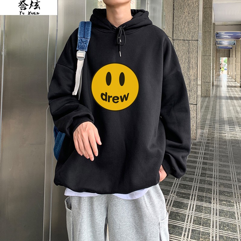 Áo Hoodie Form Rộng In Hình Drew Spacest Studio, Hoodie Nỉ Mỏng Basic Form Rộng TV5023