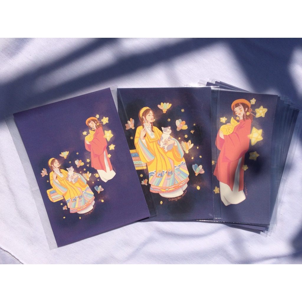Postcard Bộ Công chúa Mặt trăng-Việt Phục