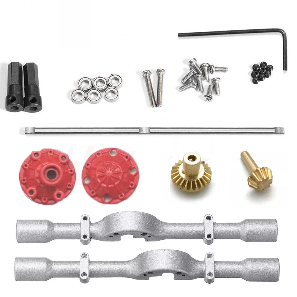 Bộ cầu sau kim loại nâng cấp cho xe WPL D12 xe điều khiển từ xa