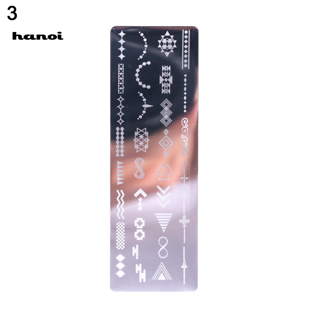 Khuôn In Hình Trang Trí Móng Tay Bằng Thép Không Gỉ DIY