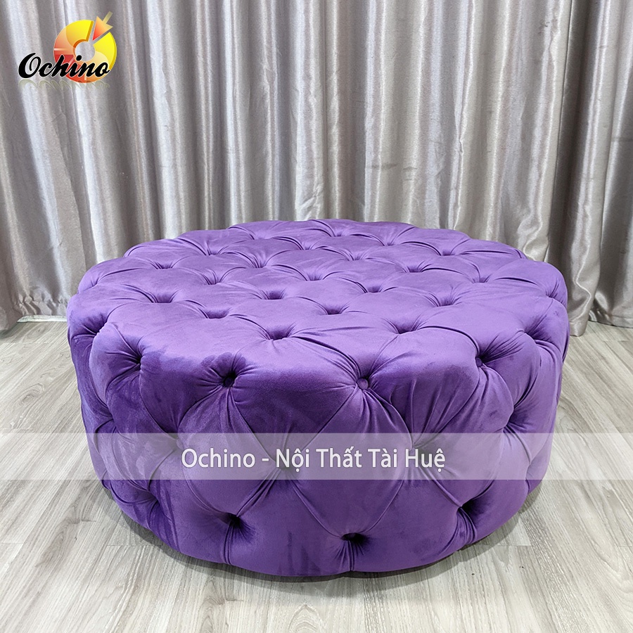 Ghế Đôn Tròn Nhún cổ điển Cao Cấp Cách Điệu Sang Chảnh Dành Cho Các Shop Thời Trang Size 80cm ( Đủ màu)