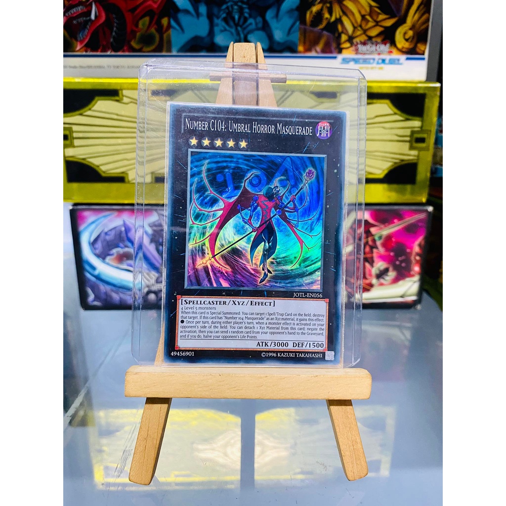 Lá bài thẻ bài Yugioh Number C104 Umbral Horror Masquerade – Super Rare - Tặng bọc bài nhựa bảo quản