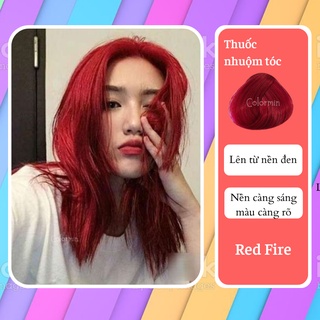 Thuốc Nhuộm Tóc Màu ĐỎ LỬA Không Tẩy | Colormin