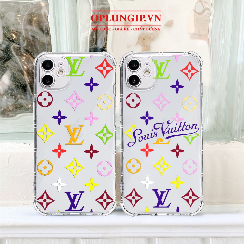 Ốp iph one trong suốt chống sốc LLouisVuittonn cho 14 13 pro max 11 12 promax mini 6 6s 7 8 plus x xr xs se 2020
