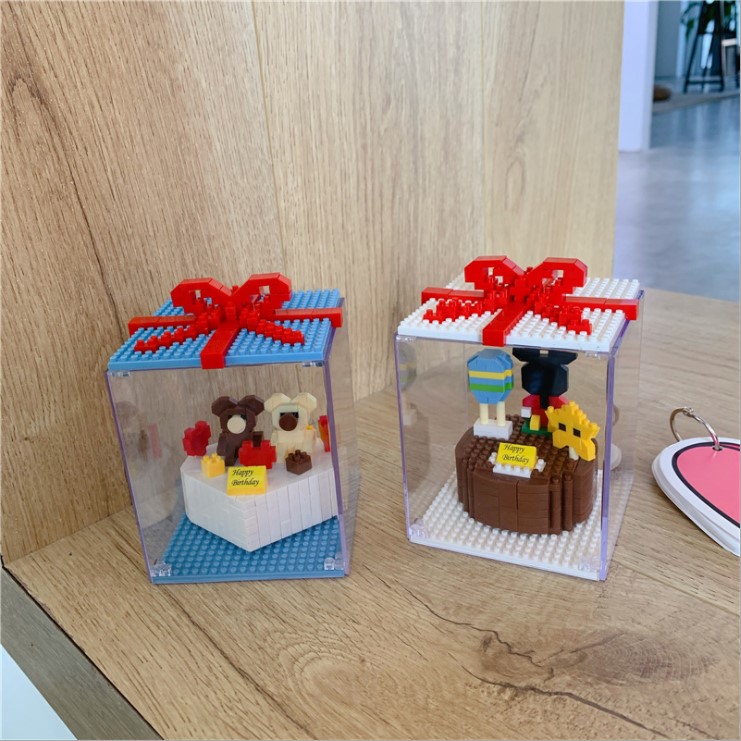 Đồ Chơi Lắp Ráp Lego Hình Bánh Kem Gấu Dễ Thương Dùng Làm Quà Tặng Sinh Nhật