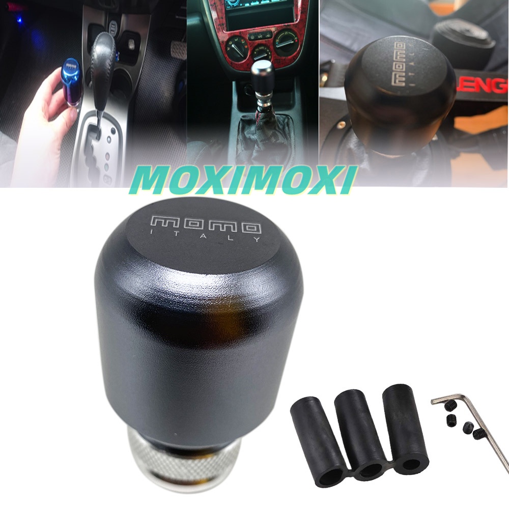 Đầu gạt chuyển số xe hơi / xe tải chất liệu nhôm màu xanh dương chuyên dụng  MOMO