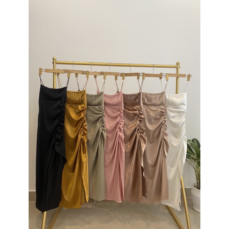 đầm xếp li sẻ đùi | BigBuy360 - bigbuy360.vn