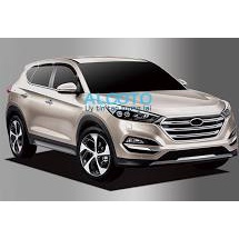 Vè Che Mưa Xe Hyundai Tucson 2016 2017 2018 2019 2020 2021 - 6PC Màu Đen Hàn Quốc