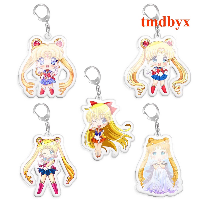 Tmdbyx Móc Khóa Xe Hơi Hình Thủy Thủ Mặt Trăng Dễ Thương