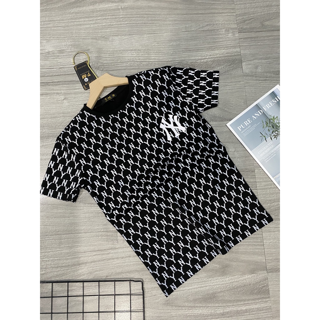 Áo thun nam tay ngắn cổ tròn NY vải cotton co dãn mẫu mới nhất