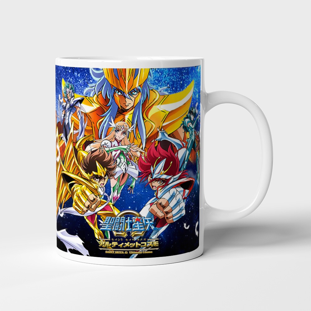 Cốc uống nước Anime, ly in hình SAINT SEIYA - Mẫu 1. Nhận in theo yêu cầu