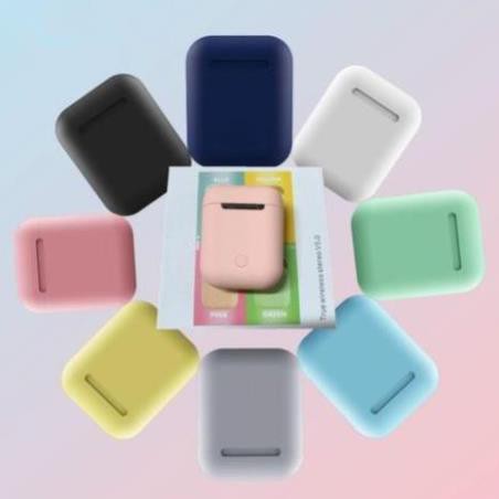 Tai Nghe Bluetooth I12 TWS Không Dây 5.0 Cho Iphone và Android ComBo Mua Kèm Combo Vỏ Bảo Vệ Case Airpods 1/2