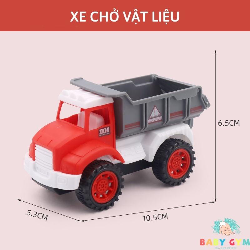 Xe ô tô đồ chơi dây cót chạy đà cho bé, bộ 4 xe nhiều chủ đề, nhiều màu sắc, kiểu dáng đẹp an toàn cho bé BABYGYM