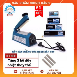 Máy hàn miệng túi nilong dập tay pfs-200 bảo hành 6 tháng