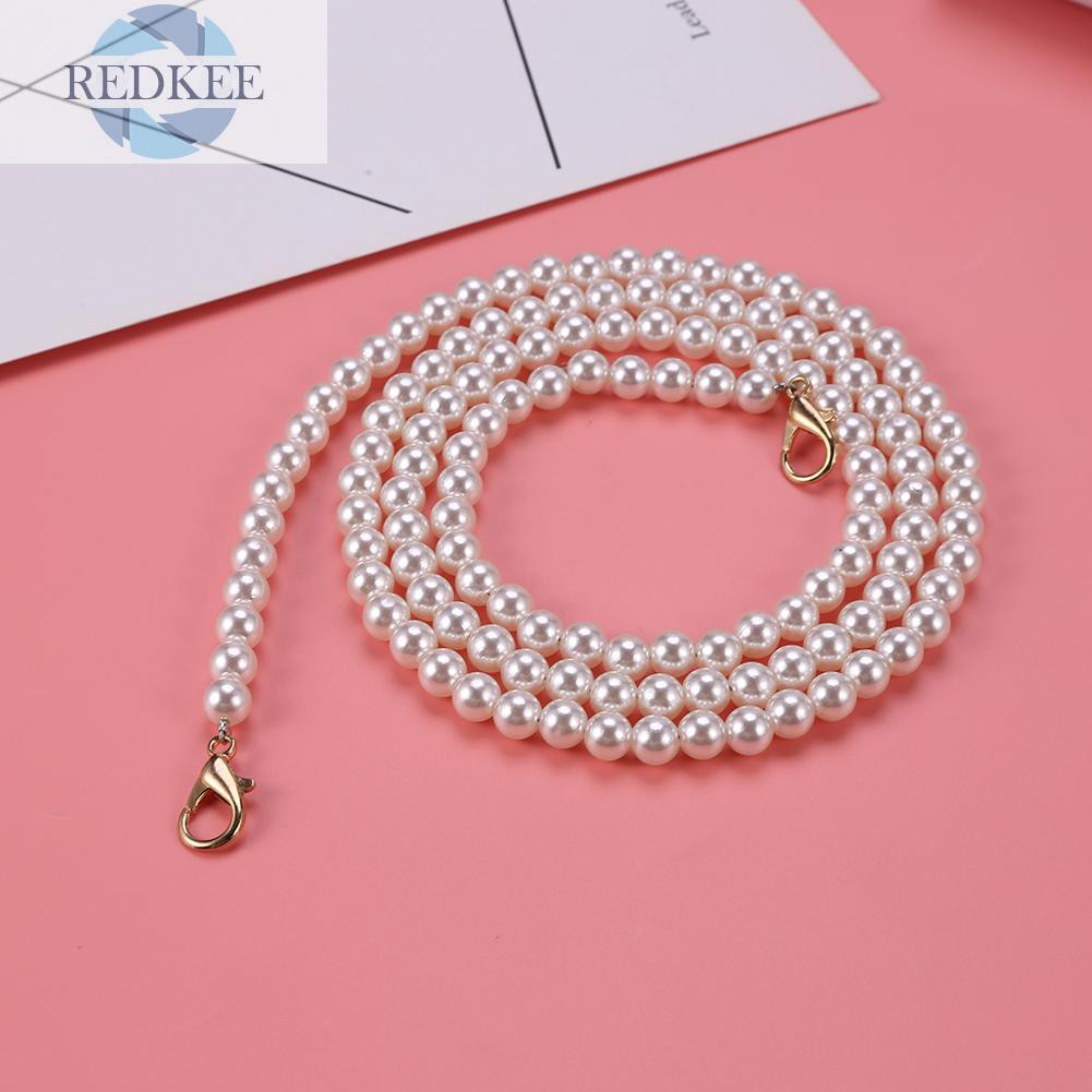 Dây Đeo Túi Xách Đính Hạt Ngọc Trai Thời Trang Cho Nữ