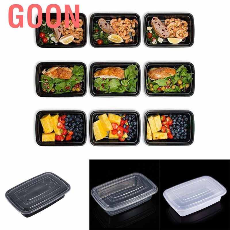 GOON Set 10 Hộp Đựng Thức Ăn Có Nắp Đậy Tiện Dụng