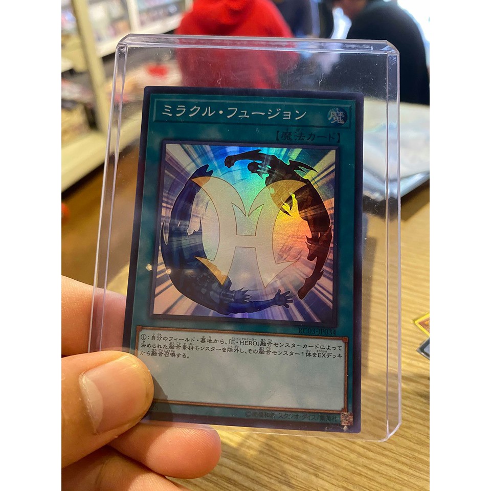 Lá bài thẻ bài Yugioh Miracle Fusion - Super Rare - Tặng bọc bài nhựa bảo quản