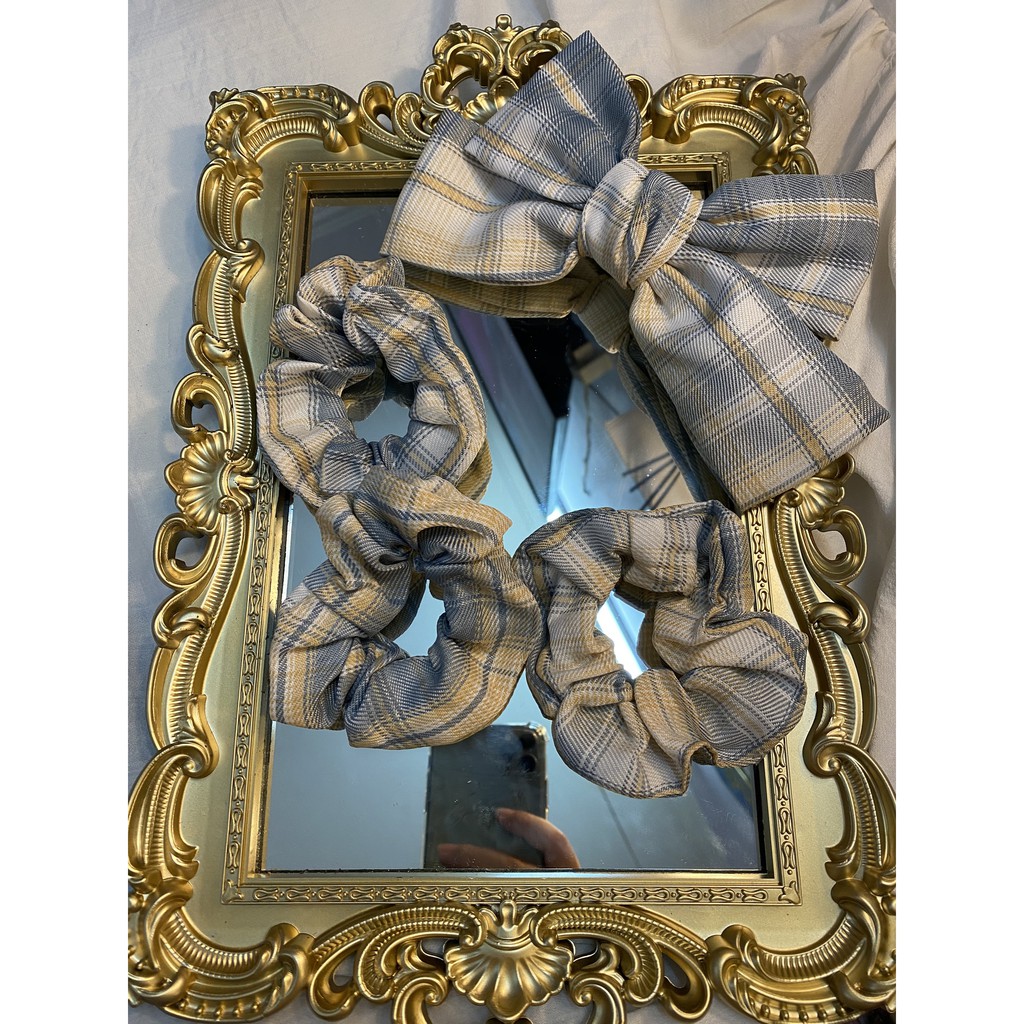 Cột tóc, chun buộc tóc scrunchies Vintage ,siêu dễ thương Hàn Quốc Bản Đặc Biệt SC2