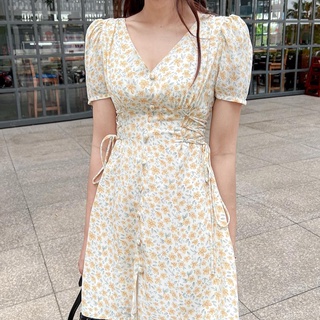 Đầm CADIE - Đầm cổ tim đan eo
