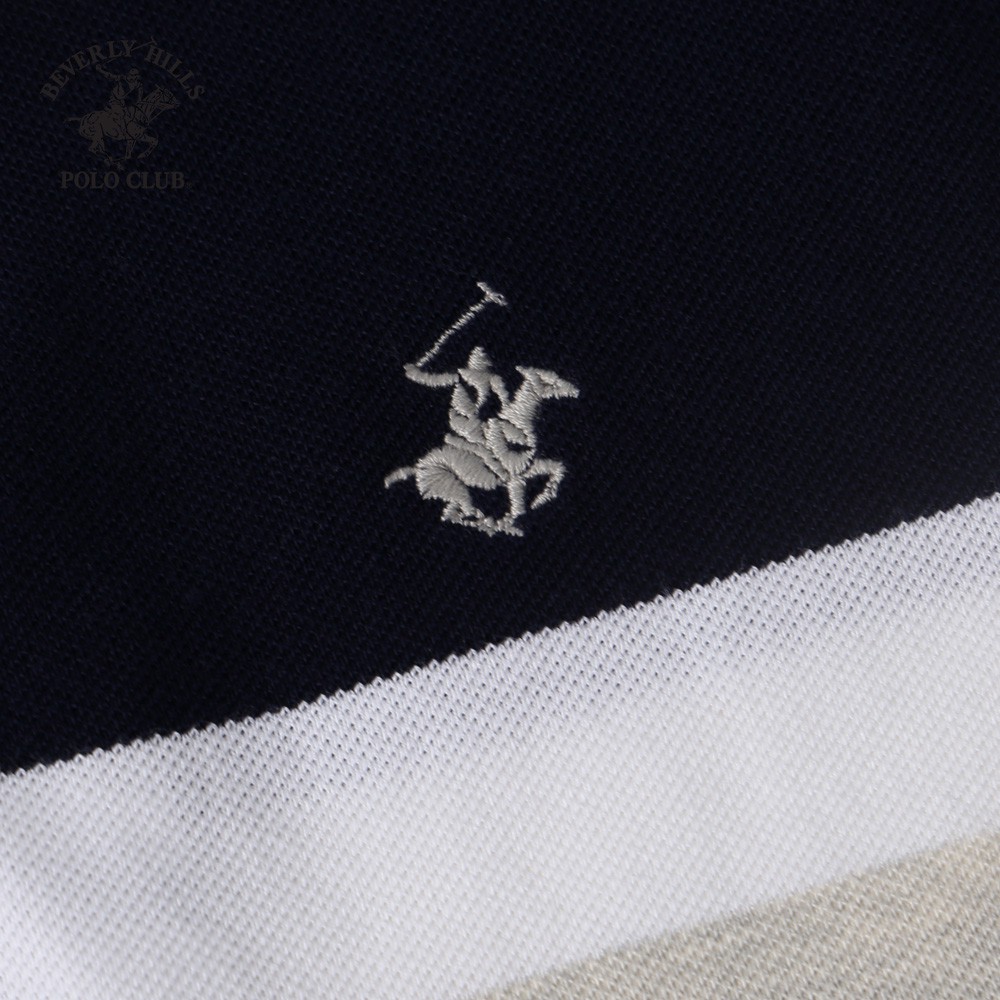 Áo polo ngắn tay Nam Beverly Hills Polo Club Regularfit 100% cotton Xám PMRSS20TL067