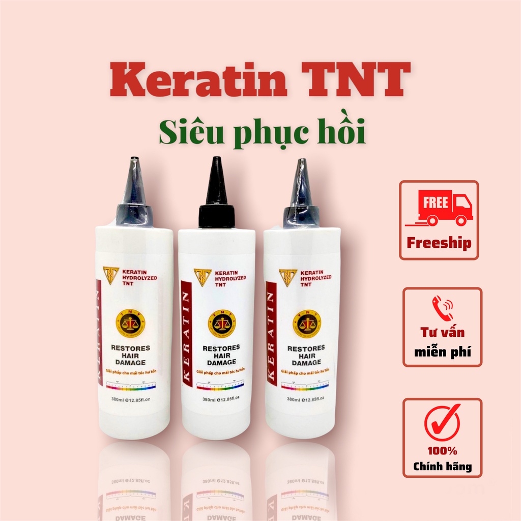 Ủ tóc keratin TNT, sản phẩm phục hồi tóc hư tổn giúp tóc mềm mượt, đanh dai sợi tóc ngay từ lần đầu tiên