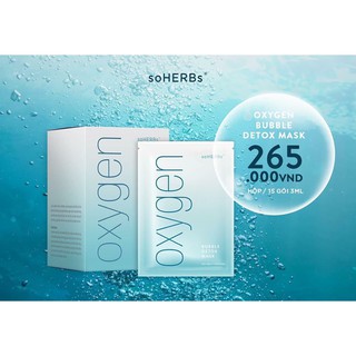 Mặt nạ thải độc sủi bọt OXYGEN soHERBs.