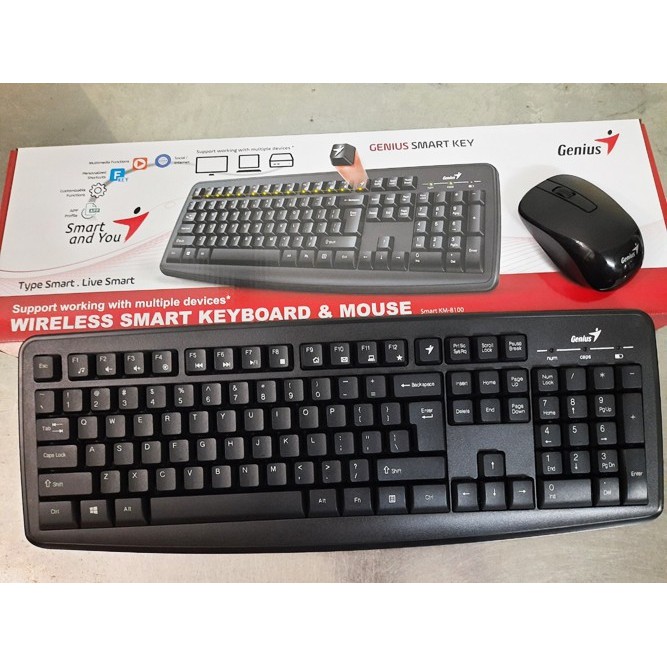 KM032 BỘ BÀN PHÍM CHUỘT không dây GENIUS 8000X