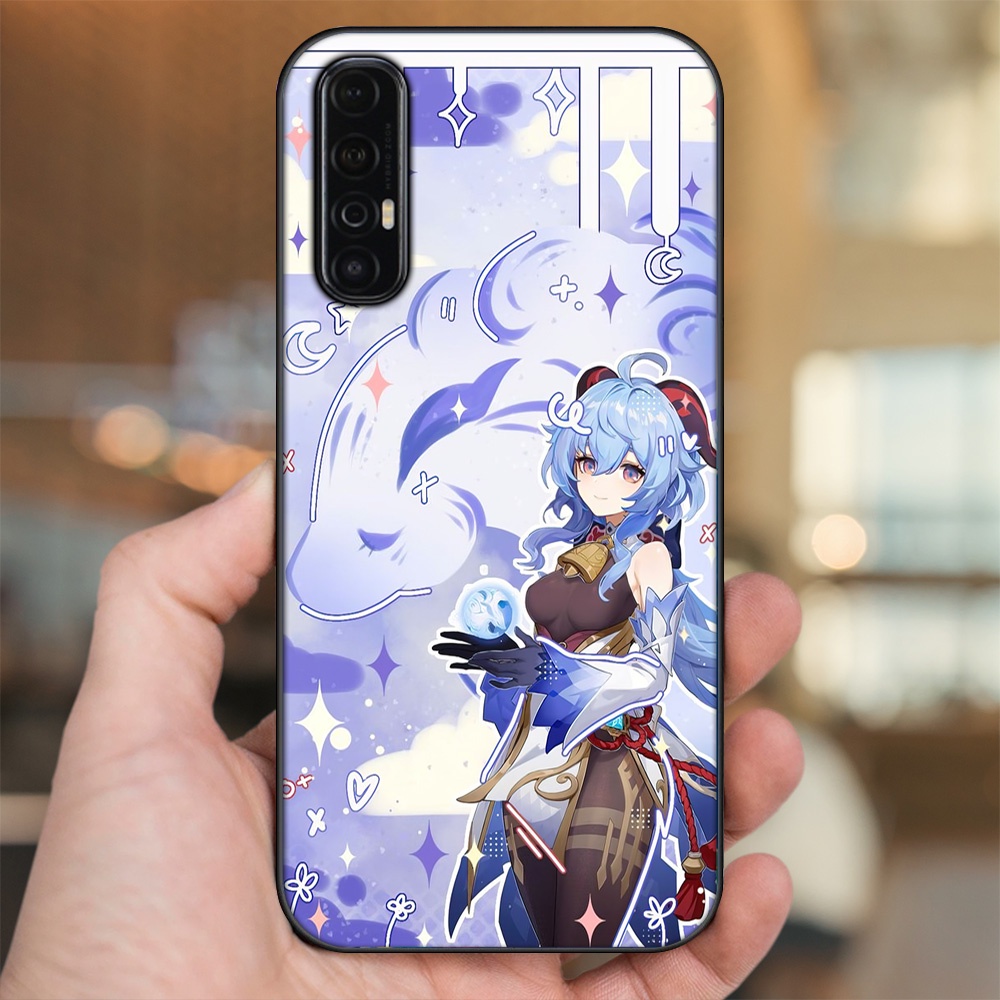 Ốp lưng Oppo Reno 3 Pro viền đen in hình Ganyu Genshin Impact