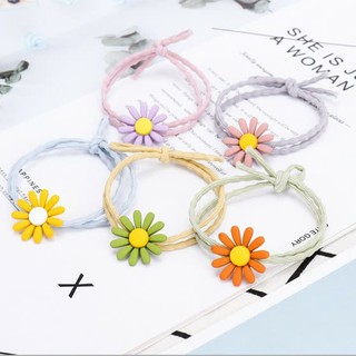 Dây buộc tóc,dây chun cột tóc hoa cúc nhiều màu hottrend