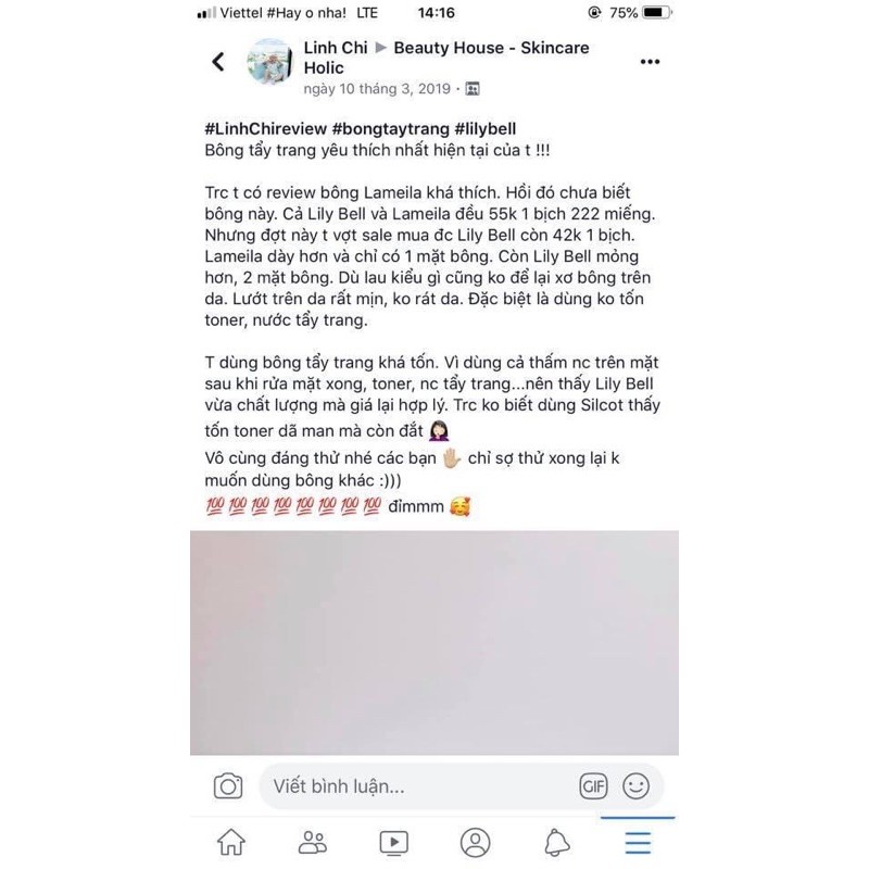 [SẴN] BÔNG TẨY TRANG LILY BELL | BigBuy360 - bigbuy360.vn