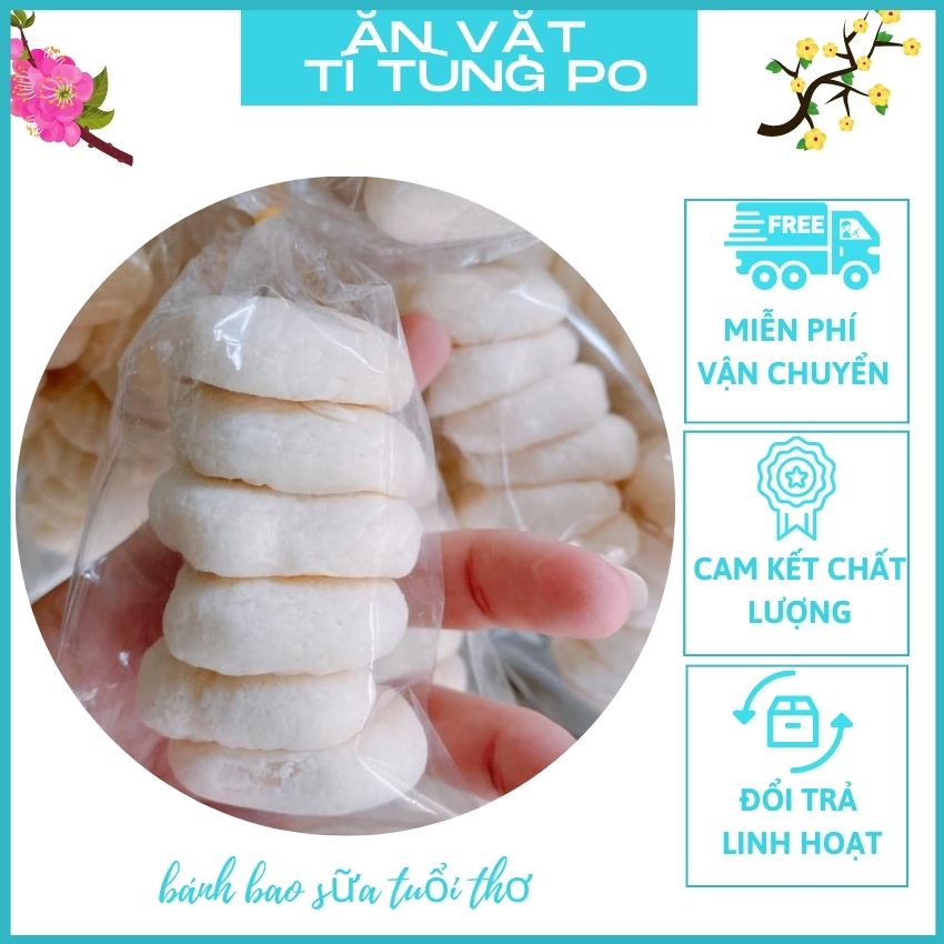 Bánh Bao Sữa Tuổi Thơ ĂNVẶTTÍTÙNGPO Thơm Ngon, Béo Mềm Hương Vị Tuổi Thơ