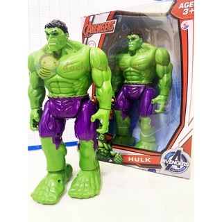Mô hình người Khổng Lồ Xanh Hulk , captain, spider man có nhạc, chiếu hinh 3D, bước đi như thật (loại trung)