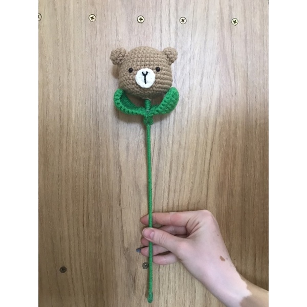 Hoa thú bông bằng len handmade - Ảnh Chụp Thật