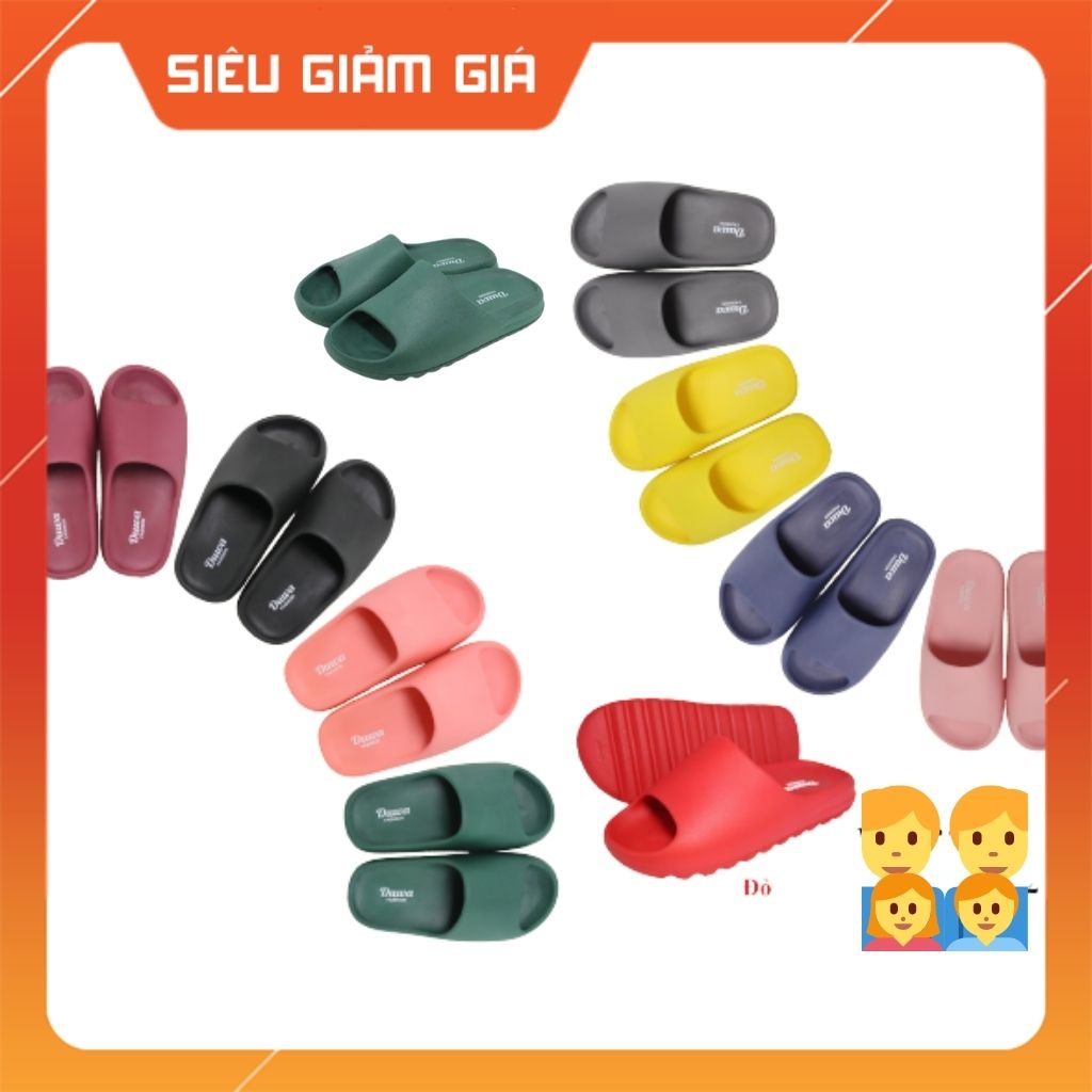 Dép bánh mì nữ quai ngang full màu Duwa, DH0971 đế tăng chiều cao, siêu nhẹ nhiều màu sắc