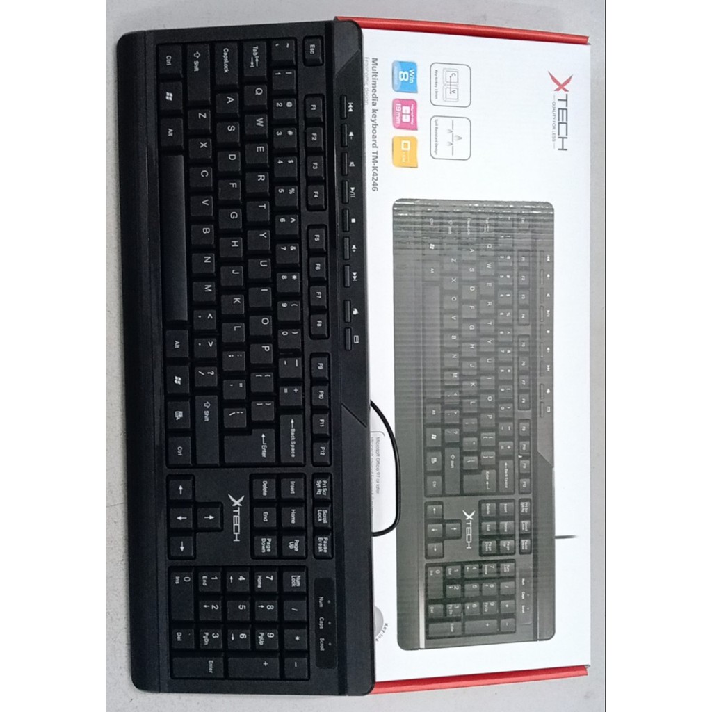 Bàn phím  có dây Multimedia X-TECH TM-K4246 cổng USB