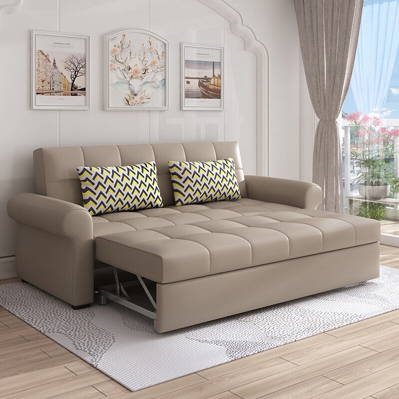 Ghế Sofa Giường Thông Minh Kéo Ra Thành Giường, Sofa Giường Phòng Khách Tiện Lợi Cho Gia Đình Có Thể Chọn Màu