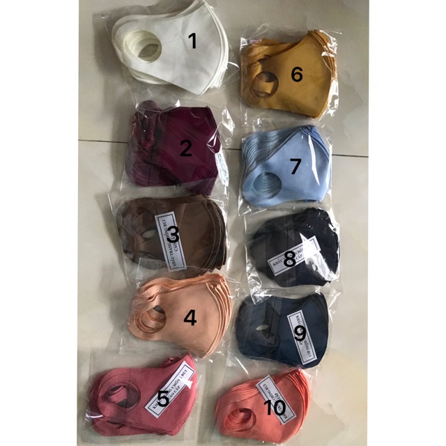 SET 5 KHẨU TRANG VẢI SU 3D