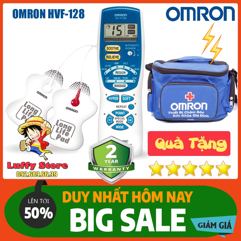 Máy Massage Xung Điện OMRON HVF-128 + Tặng Túi Y Tế Trị Giá 200k