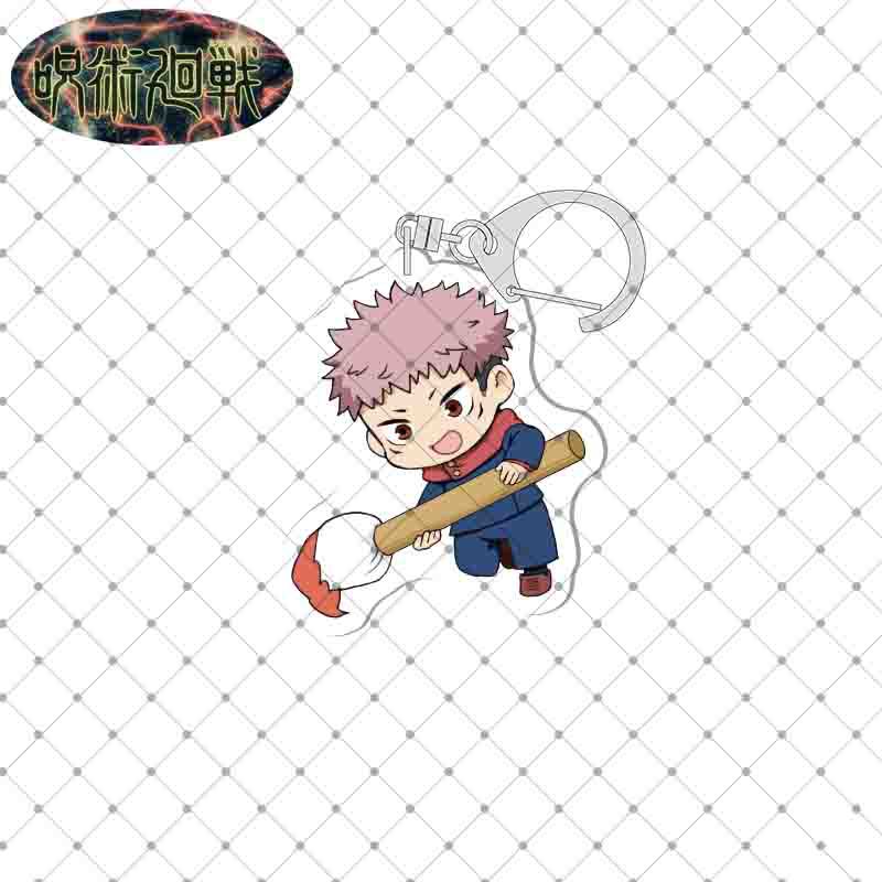 Móc khóa acrylic họa tiết nhân vật Jujutsu Kaisen Gojo Satoru Megumi Yuji Itadori