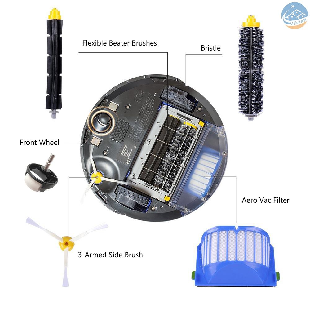 Chổi Quét Thay Thế Cho Robot Hút Bụi Irobot Roomba 800 900 Series 870 880 970 980 984