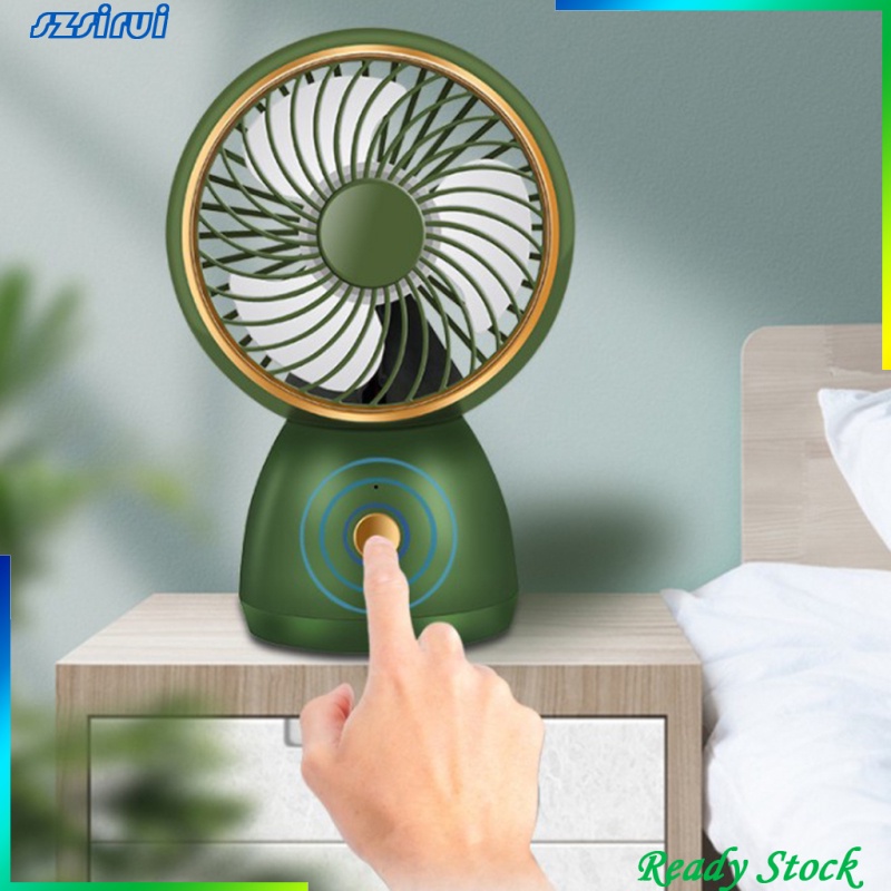 [Ready Stock] Portable Mini Hand-held Small Desk Fan Cooler Cooling USB Rechargeable