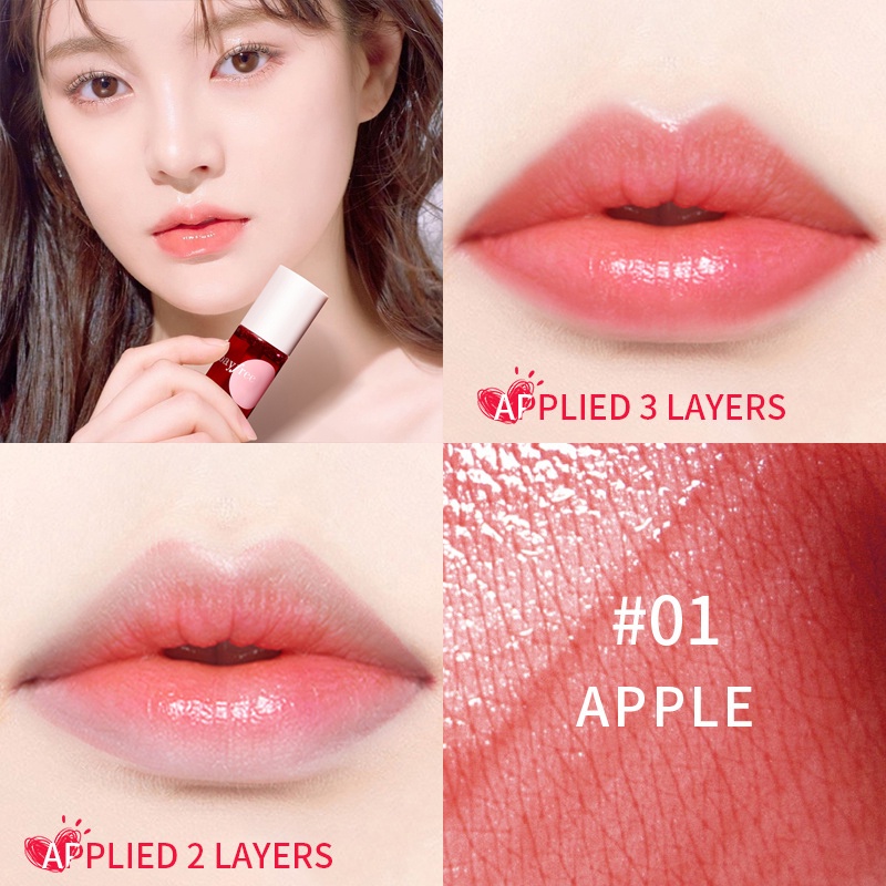 Son Môi Dạng Lỏng 3 Trong 1 Dưỡng Ẩm Tự Nhiên Mềm Mượt Chống Thấm Nước Lâu Trôi