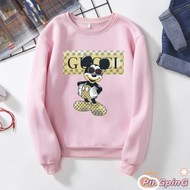 Áo Nỉ Dài Tay Họa Tiết Hoạt Hình Đáng Yêu Cho Cặp Đôi | BigBuy360 - bigbuy360.vn