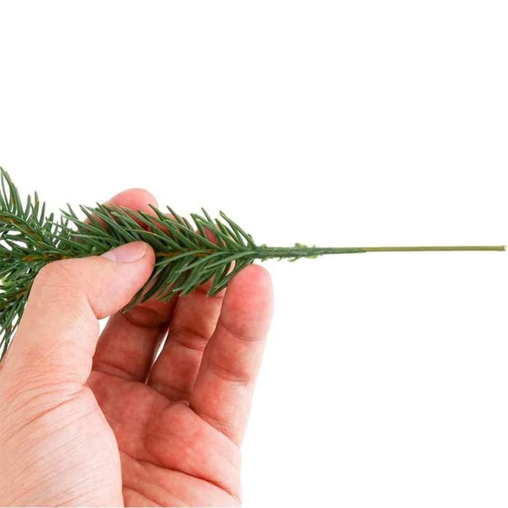 DARON 5/10 pcs/pack Artificial Pine Needles Creative Wreath Accessories Christmas Decorations Evergreen Plants DIY Crafts Beautiful Lifelike Plastic Reuseable Home Decor