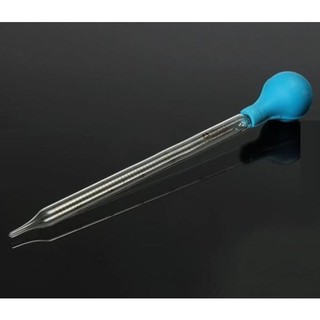 Pipet Hút Thủy Tinh, Ống Hút Chia Vạch thể tích từ 1ml đền 10ml, có Bầu Cao Su, Dài 23cm